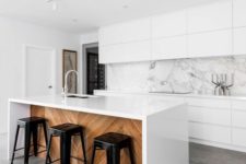 04 sleek white cabinets and a white marble backsplash that makes the whole space very exquisite and edgy