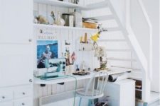05 a home office gets much light thanks to the staircase with only steps and no risers