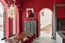 08 a dining space will profit from red, especially if guests often come, but avoid it for the weight reason