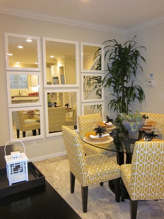 yellow is great for dining spaces for the same reasons as for the kitchens