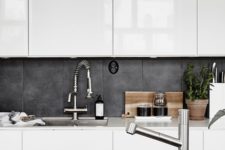 12 a tile look of the concrete backsplash brings more texture and looks outstanding