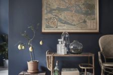 16 if you are going for dark and cold blue shades, add warm touches to create harmony