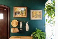 20 rock green shades and real greenery for an entryway to make it welcoming and embracing