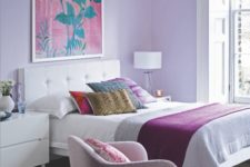 21 a lilac bedroom is a veyr relaxing space and it isn’t cold like a blue one