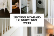 24 powder rooms and laundries under stairs cover