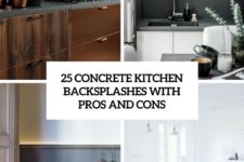 25 concrete kitchen backsplashes with pros and cons cover