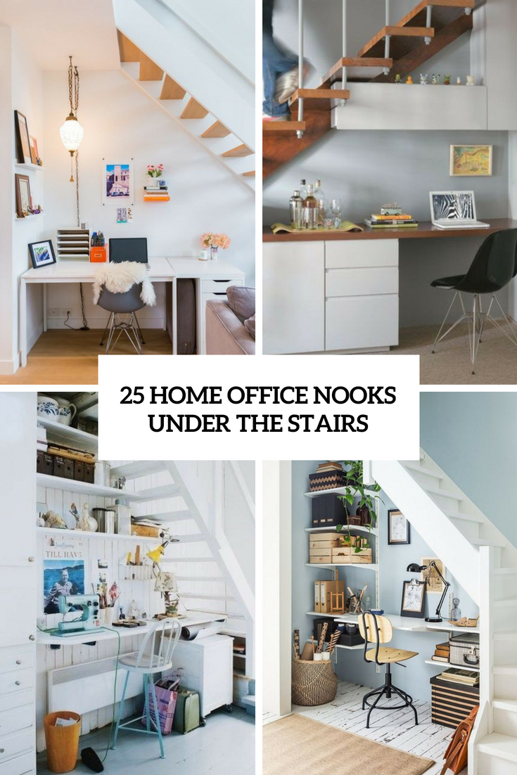 25 Home Office Nooks Under The Stairs