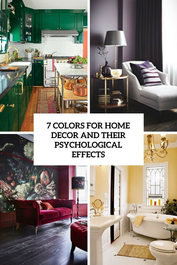 colors for home decor and their psycological effects
