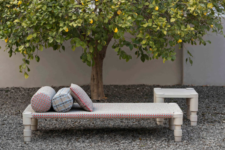 Garden Layers collection by Patricia Urquiola is inspired by Indian culture and textiles