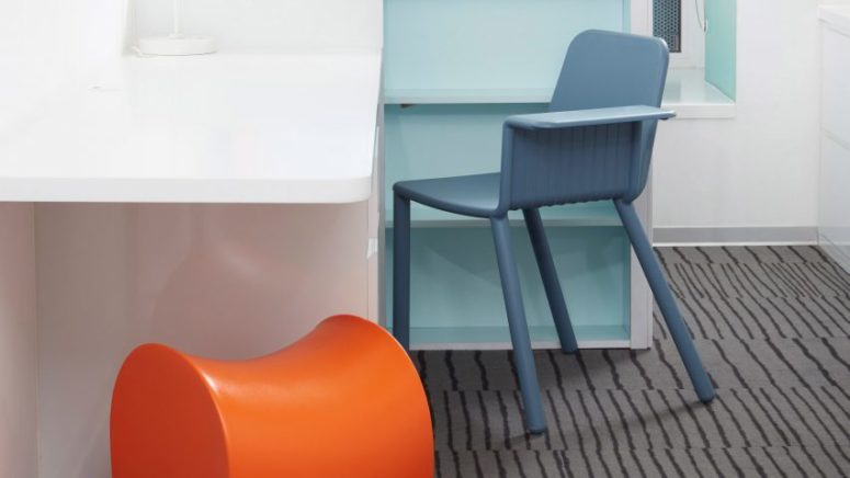 This multifunctional furniture duo is aimed at student accommodations and is colorful and fun
