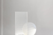 03 Paysage Transparent features a geometric display that rises from a landscape
