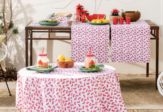 Sandia collection is done with watermelon prints