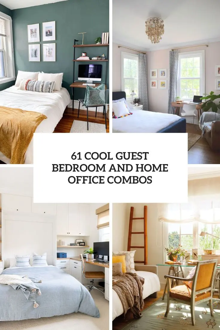 cool guest bedroom and home offices combos