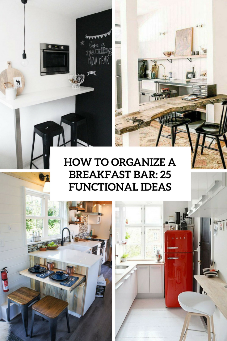 how to organize a breakfast bar 25 functional ideas