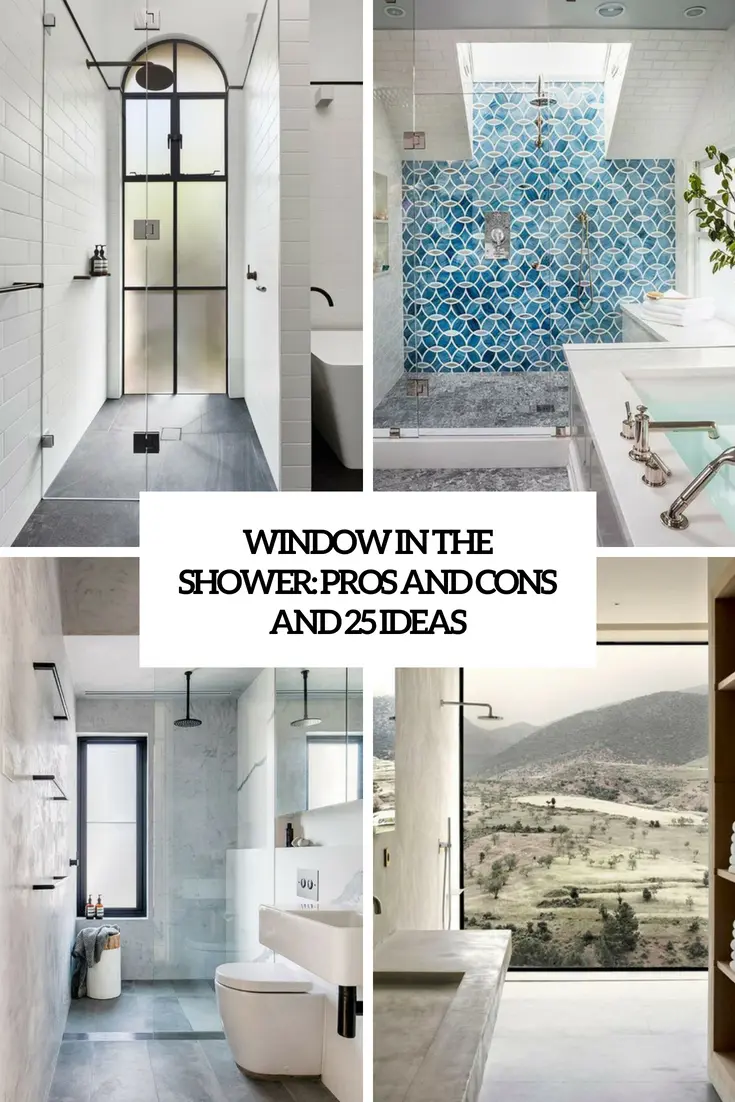window in the shower pros and cons and 25 ideas