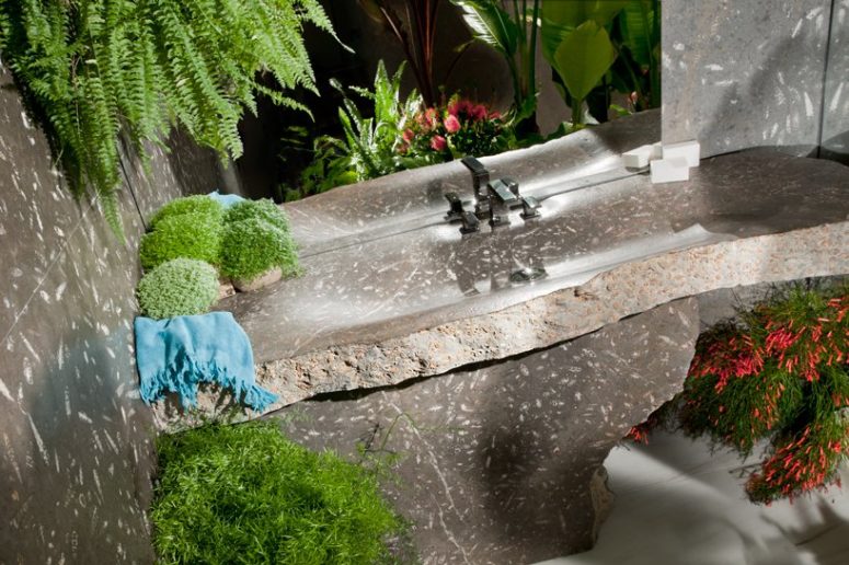 Such a sink is sure to add a spa feel to your bathroom