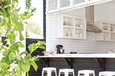 gorgeous indoor-outdoor home bar design