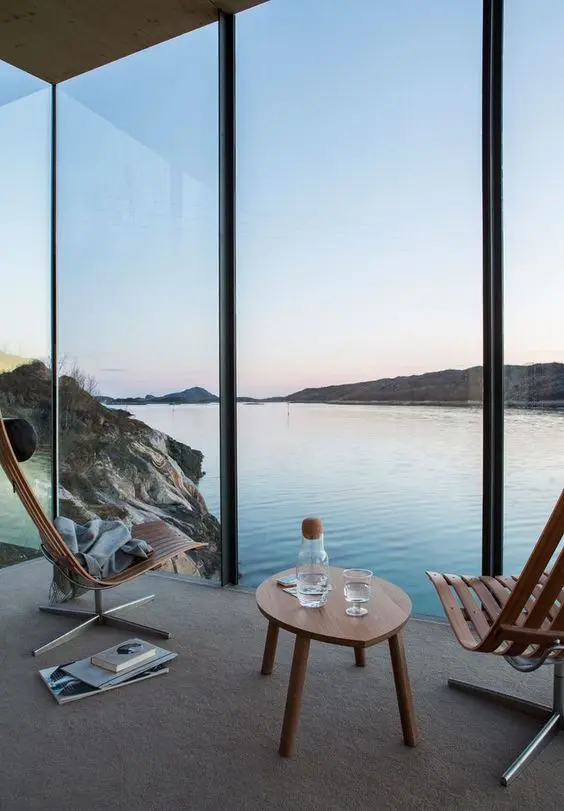 floor to ceiling windows guarantee that you'll have amazing views and feel like outdoors