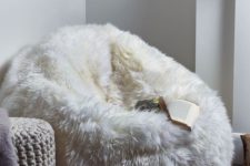 12 a faux fur bean bag chair is right what you need ot feel comfortable in the cold seasons