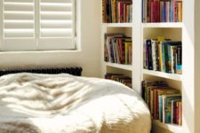 16 spruce up a reading nook with a large furry bean bag chair and make the space more informal and comfortable