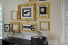 20 a creative mix of artworks, accessories and empty frames will add interest to any space