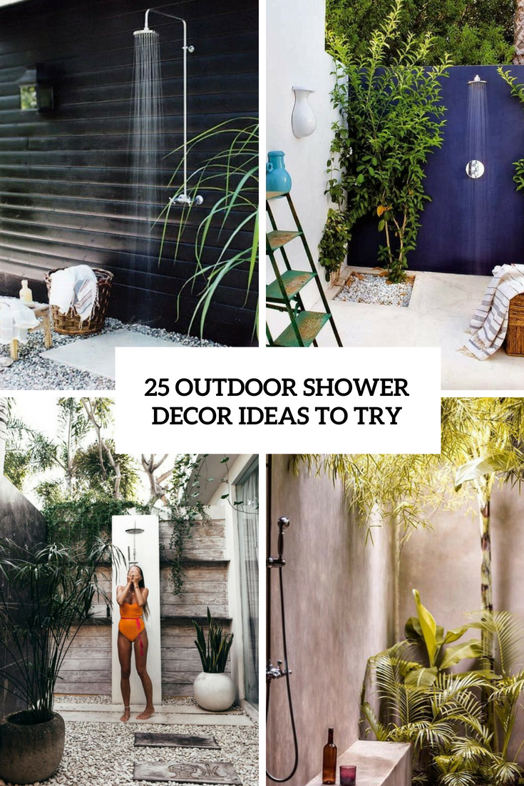 outdoor shower decor ideas to try