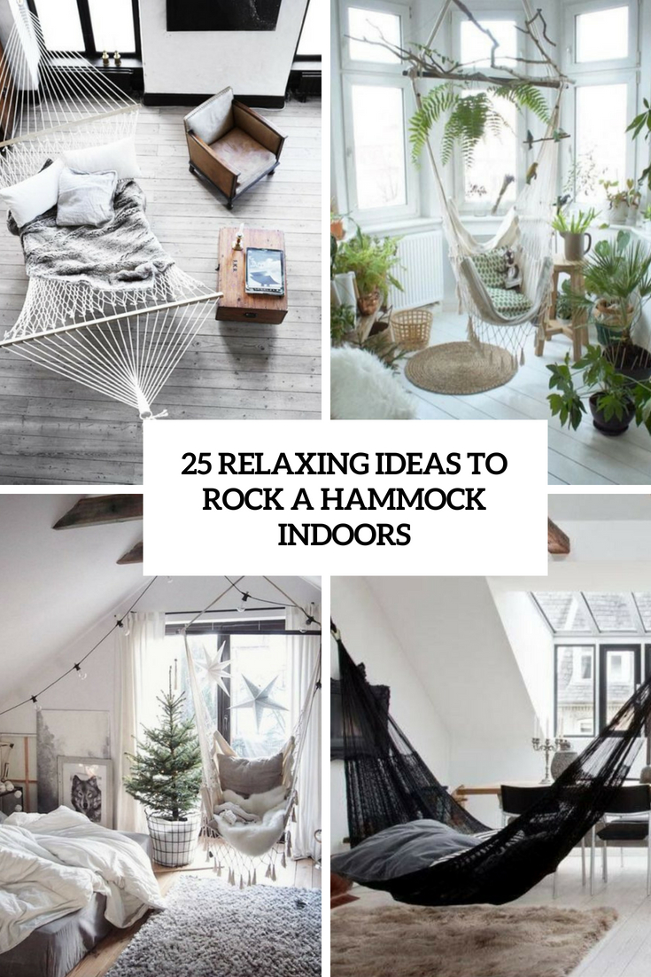 relaxing ideas to rock a hammock indoors