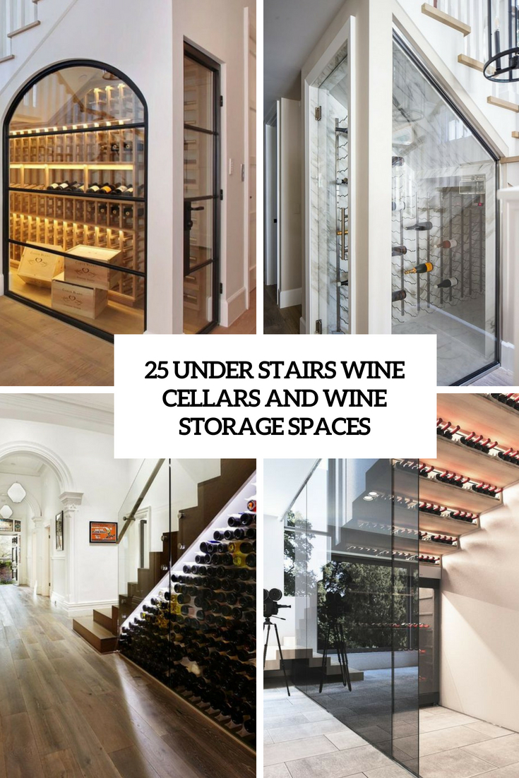 under stairs wine cellars and wine storage spaces