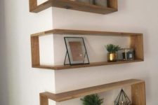 26 make maximum of a corner attaching box shelves here and get more storage