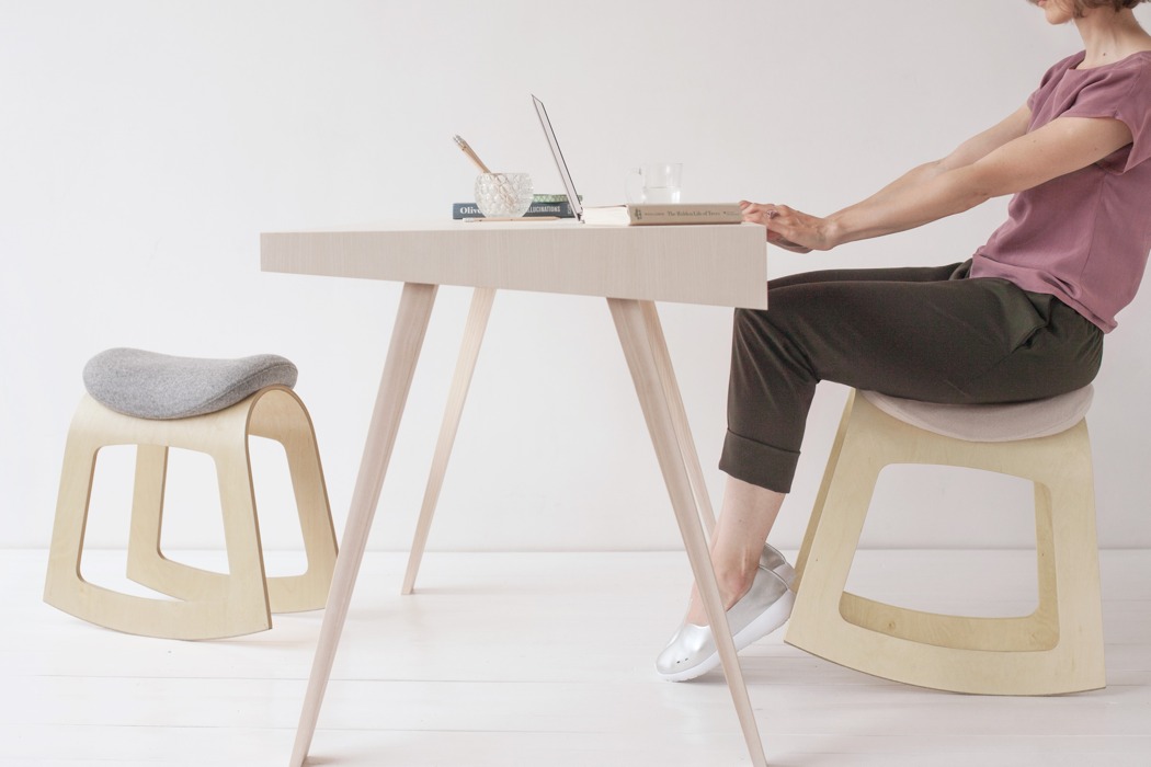 This stylish chair is aimed at balancing, to make you healthier and more active while working