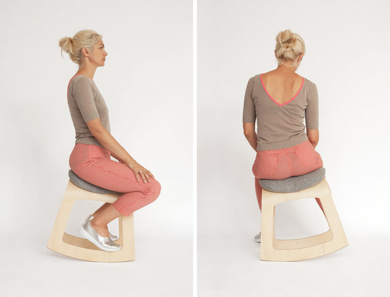 There are two different ways to sit on it, and you may change your position from time to time