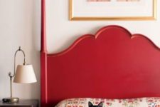 09 paint your bed red and you’ll get a colorful touch for bedroom decor for free