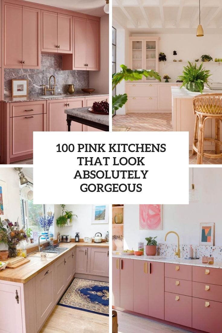 pink kitchens that look absolutely gorgeous