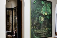 11 Stunning artworks from the owner’s collection add to the space