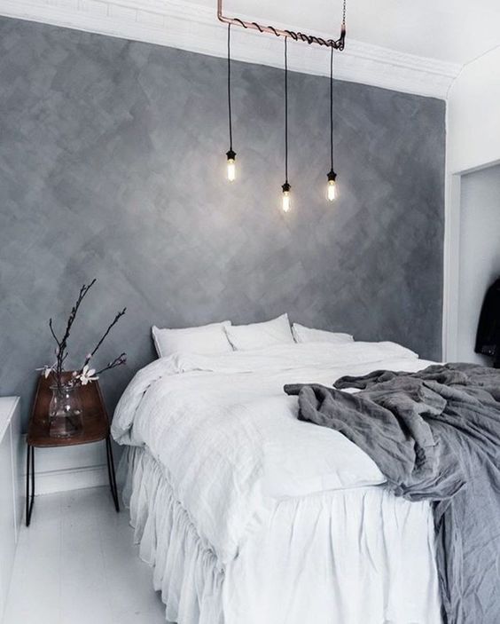 pair grey with some other colors or touches of color, like here grey and white for a fresh look