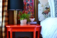 17 a large vintage red nightstand is a great idea to add color and a vintage feel to any space