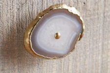 21 consider having trendy agate door knobs with a gilded edge