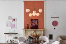 23 accent the fireplace with coral paint over it, this way you’ll highlight it