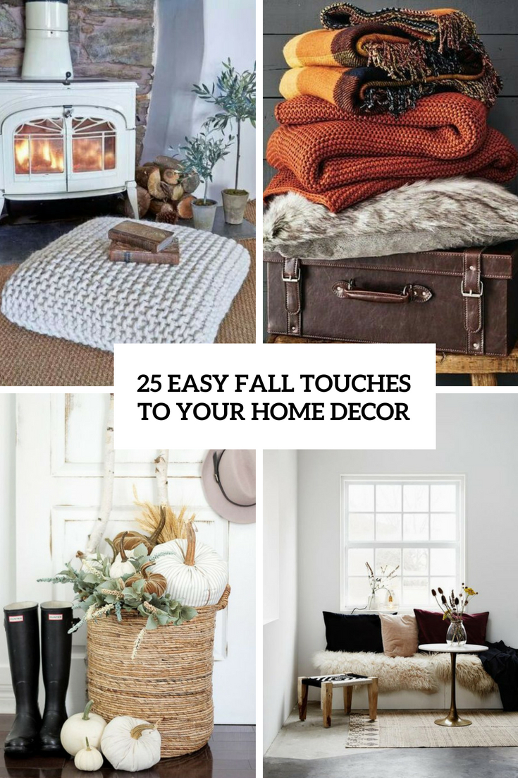 easy fall touches to your home decor