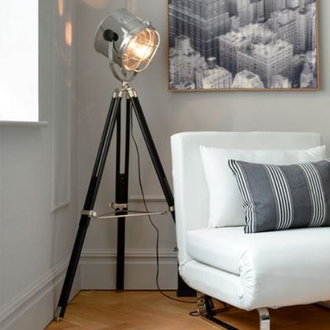 a tripod spotlight floor lamp is great for focusing and is amazing for reading