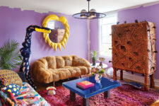 01 This colorful home is pure craziness, full of colors, bold designs, unusual furniture and accessories