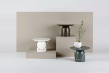 01 This side table collection is called Yang Ban and is inspired by traditional Korean hats and accessories