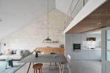 01 This spacious and light-filled home in pastels is in Beijing, China, and was built for a family with a young kid
