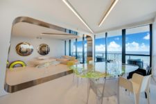 02 The apartment is 236 square meters, it features gorgeous futuristic touches and destails and amazing views of the Atlantic Ocean