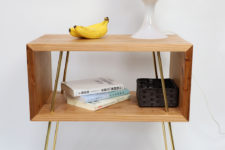 04 Thanks to the simplicity of the design and materials used this side table is great for many modern spaces