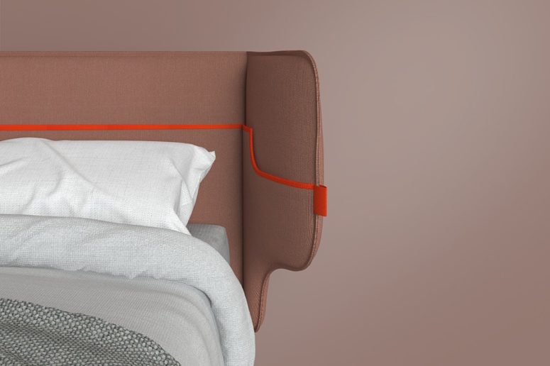You won't need a nightstand with this bed - all the little stuff can be placed in the pockets