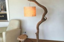 stylish floor lamp that add a natural touch to decor