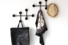 05 modern black metal dot coat racks that are wall-mounted are a great idea for a modern space