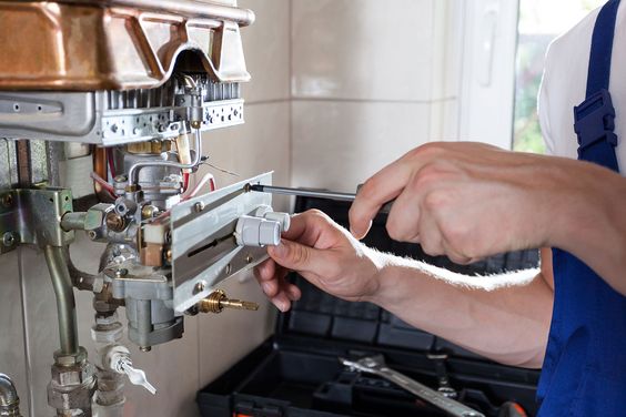 never do gas appliance repairs unless you are a professional yourself, bring some contractors
