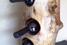 14 make a simple wine bottle holder like this one to store the bottles – such craft won’t take much time